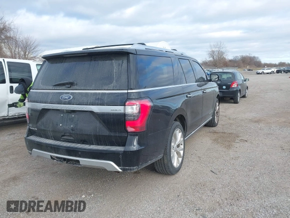 2018 Ford Expedition Max Platinum z VIN 1FMJK1MT4JEA45404, wystawiony jako IAAI lot #41059314 z przebiegiem 139 455 mil mil oraz . Historia ofert i sprzedaży dostępna na DreamBid. Obrazek 4.