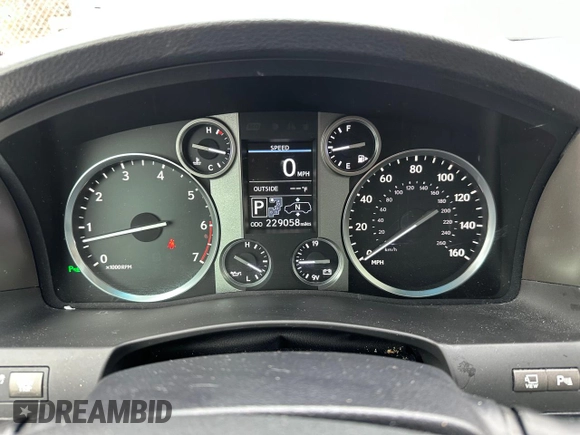 2013 Lexus LX 570 with VIN JTJHY7AX9D4100920, listed as a Copart auction lot 54273215 with 229,058 mi miles and Clean Title. Bid and sale history available at DreamBid. Image 8.