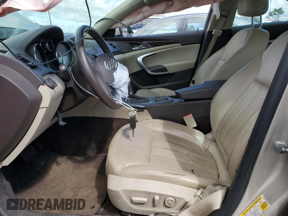 2011 Buick Regal CXL RL1 z VIN 2G4GN5ECXB9207046, wystawiony jako Copart lot #58045965 z przebiegiem 129 898 mil mil oraz Szkoda całkowita • Salvage title. Historia ofert i sprzedaży dostępna na DreamBid. Obrazek 7.