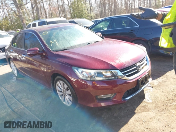 2013 Honda Accord Sdn EX-L with VIN 1HGCR2F86DA272193, listed as a IAAI auction lot 41873222 with 147,809 mi miles. Bid and sale history available at carsss.com. Image 1.