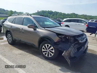 2021 Subaru Outback Premium with VIN 4S4BTACC7M3109826, listed as a IAAI auction lot 42260560 with 55,253 mi miles and . Bid and sale history available at DreamBid. Image 1.