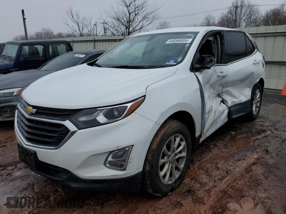 2019 Chevrolet Equinox LT z VIN 2GNAXUEV1K6228165, wystawiony jako Copart lot #45096004 z przebiegiem 81 592 mil mil oraz Szkoda całkowita • Salvage title. Historia ofert i sprzedaży dostępna na DreamBid. Obrazek 1.