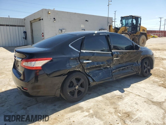 2014 Nissan Sentra SV with VIN 3N1AB7AP1EL622607, listed as a Copart auction lot 48414045 with 124,440 mi miles and Salvage Title. Bid and sale history available at DreamBid. Image 3.