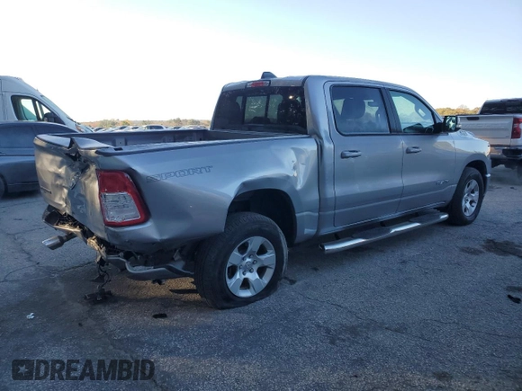 2021 Ram 1500 Lone Star с VIN 1C6RREFT8MN608991, выставлен на аукционе Copart как лот 82835944 с пробегом 36 065 миль миль и Списание • Salvage title. История ставок и продаж доступна на DreamBid. Изображение 3.