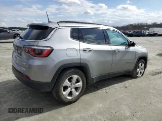 2020 Jeep Compass Latitude with VIN 3C4NJCBB1LT225067, listed as a Copart auction lot 47819295 with 55,579 mi miles and Salvage Title. Bid and sale history available at carsss.com. Image 3.