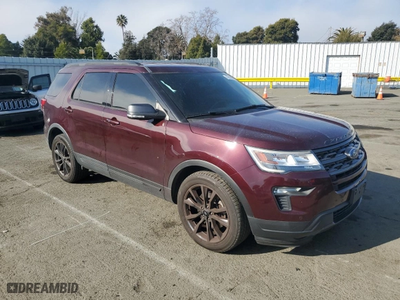 2018 Ford Explorer XLT with VIN 1FM5K7D83JGC94345, listed as a Copart auction lot 42829585 with 58,292 mi miles and Salvage Title. Bid and sale history available at carsss.com. Image 4.
