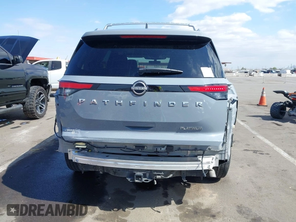 2023 Nissan Pathfinder Platinum with VIN 5N1DR3DH9PC248888, listed as a IAAI auction lot 41974684 with 52,609 mi miles and . Bid and sale history available at DreamBid. Image 17.