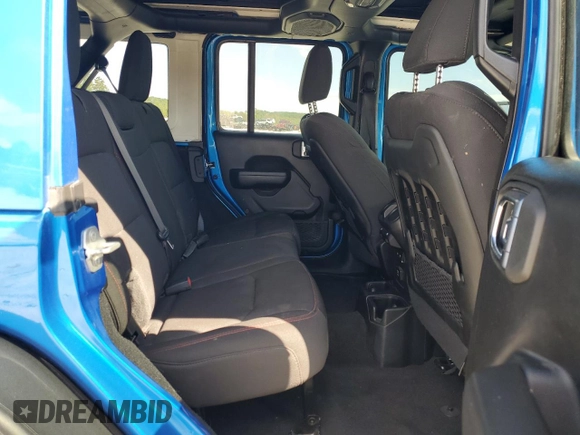 2023 Jeep Wrangler Rubicon with VIN 1C4HJXFN5PW504658, listed as a Copart auction lot 69063484 with 32,490 mi miles and Salvage title. Bid and sale history available at DreamBid. Image 10.