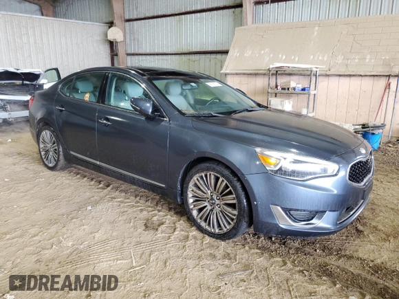 2014 Kia Cadenza Premium with VIN KNALN4D73E5144789, listed as a Copart auction lot 86185304 with 129,962 mi miles and Clean Title. Bid and sale history available at carsss.com. Image 4.