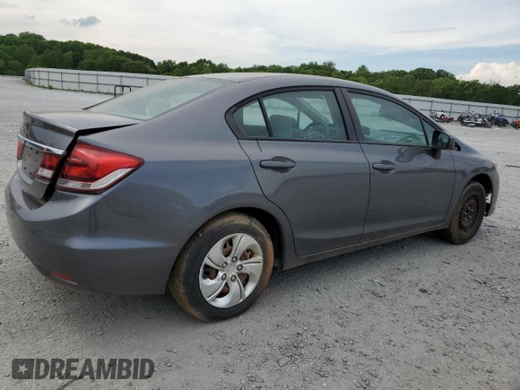 2014 Honda Civic LX with VIN 19XFB2F5XEE028471, listed as a Copart auction lot 55584105 with Not Provided miles and Clean Title. Bid and sale history available at DreamBid. Image 3.
