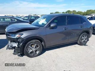 2025 Honda HR-V EX-L with VIN 3CZRZ1H78SM731502, listed as a IAAI auction lot 41447726 with 3,719 mi miles. Bid and sale history available at carsss.com. Image 2.