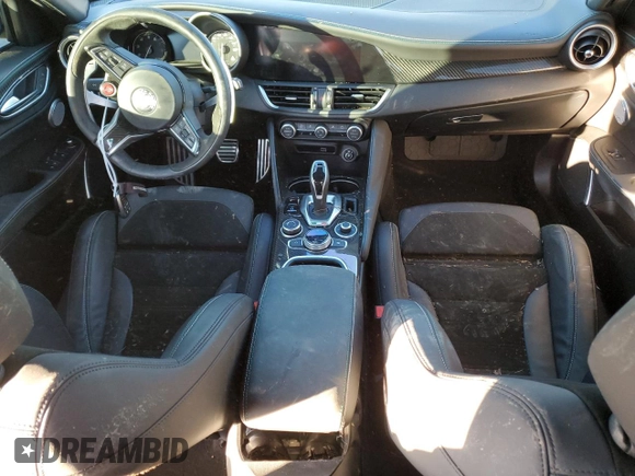 2021 Alfa Romeo Giulia Quadrifoglio with VIN ZARFAMEV2M7646078, listed as a Copart auction lot 82237543 with Not provided miles and . Bid and sale history available at DreamBid. Image 8.