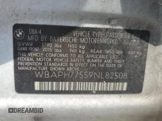 2009 BMW 3 Series 328i with VIN WBAPH77559NL82508, listed as a Copart auction lot 62209325 with 194,287 mi miles and Clean title. Bid and sale history available at DreamBid. Image 12.