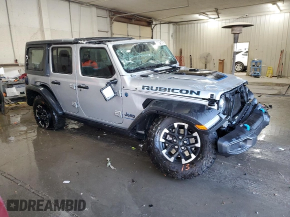 2024 Jeep Wrangler Rubicon with VIN 1C4RJXR6XRW292478, listed as a Copart auction lot 88075765 with 11,121 mi miles and Non Repairable. Bid and sale history available at DreamBid. Image 4.