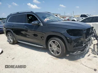 2021 Mercedes-Benz GLS 450 with VIN 4JGFF5KE8MA429333, listed as a Copart auction lot 66123684 with 39,818 mi miles and Salvage Title. Bid and sale history available at DreamBid. Image 4.