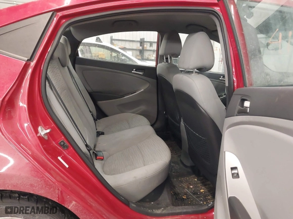 2017 Hyundai Accent SE with VIN KMHCT4AE7HU282529, listed as a IAAI auction lot 41528574 with 87,057 mi miles. Bid and sale history available at carsss.com. Image 8.