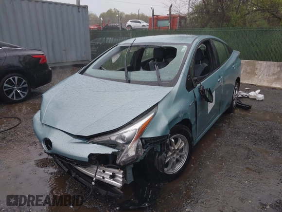 2018 Toyota Prius Two with VIN JTDKBRFU4J3065886, listed as a IAAI auction lot 42011368 with Not Provided miles and . Bid and sale history available at carsss.com. Image 6.