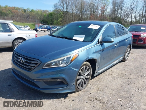 2016 Hyundai Sonata Sport with VIN 5NPE34AF0GH431703, listed as a IAAI auction lot 41930465 with 126,586 mi miles and . Bid and sale history available at DreamBid. Image 20.