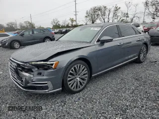 2019 Audi A8 L with VIN WAU8DAF88KN019828, listed as a Copart auction lot 88327945 with 27,307 mi miles and Non Repairable. Bid and sale history available at carsss.com. Image 1.