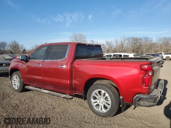 2024 Chevrolet Silverado 1500 LTZ with VIN 1GCUDGED0RZ223044, listed as a Copart auction lot 88441185 with 15,320 mi miles and Salvage Title. Bid and sale history available at DreamBid. Image 2.