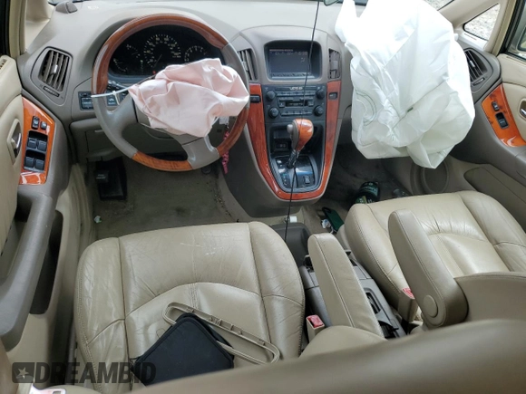 2002 Lexus RX 300 with VIN JTJGF10U320125323, listed as a Copart auction lot 59705155 with 139,158 mi miles and Salvage title. Bid and sale history available at DreamBid. Image 8.