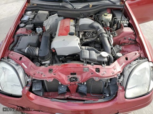 2001 Mercedes-Benz SLK-Class Kompressor with VIN WDBKK49F01F223928, listed as a Copart auction lot 87061404 with 102,270 mi miles and Salvage Title. Bid and sale history available at carsss.com. Image 11.