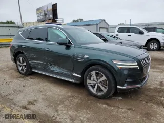 2022 Genesis GV80 with VIN KMUHBDSB7NU082633, listed as a Copart auction lot 53840794 with 13,025 mi miles and Salvage Title. Bid and sale history available at carsss.com. Image 4.