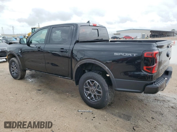 2024 Ford Ranger XLT with VIN 1FTER4GH8RLE27713, listed as a Copart auction lot 54061055 with 11,563 mi miles and Salvage Title. Bid and sale history available at carsss.com. Image 2.