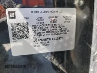 2020 Chevrolet Malibu LT with VIN 1G1ZD5ST7LF119576, listed as a Copart auction lot 50275775 with 199,037 mi miles and Salvage Title. Bid and sale history available at DreamBid. Image 12.