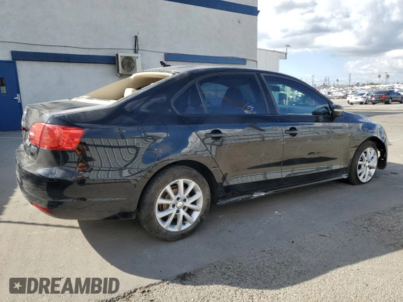 2011 Volkswagen Jetta SE with VIN 3VWDZ7AJ8BM383450, listed as a Copart auction lot 80899484 with 191,498 mi miles and Salvage title. Bid and sale history available at DreamBid. Image 3.