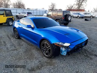 2021 Ford Mustang EcoBoost with VIN 1FA6P8TH1M5153152, listed as a Copart auction lot 72096182 with 9,110 mi miles. Bid and sale history available at carsss.com. Image 4.