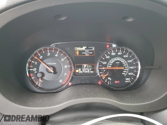 2018 Subaru WRX Premium with VIN JF1VA1C69J8829196, listed as a Copart auction lot 79181634 with 57,449 mi miles and Salvage Title. Bid and sale history available at carsss.com. Image 9.