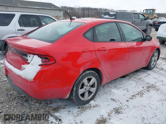 2016 Dodge Dart SXT with VIN 1C3CDFBA6GD720517, listed as a IAAI auction lot 41634276 with 121,260 mi miles and . Bid and sale history available at carsss.com. Image 4.