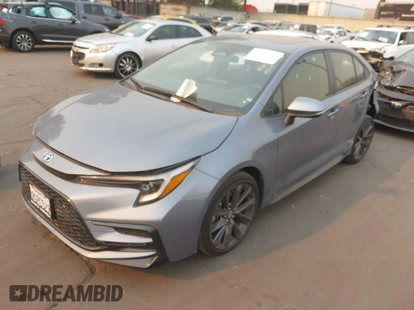 2023 Toyota Corolla Hybrid LE with VIN JTDBCMFE6P3002578, listed as a IAAI auction lot 41275201 with 34,263 mi miles. Bid and sale history available at carsss.com. Image 19.