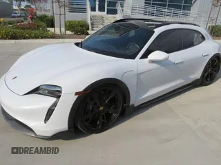 2022 Porsche Taycan 4 with VIN WP0BA2Y19NSA67581, listed as a Copart auction lot 55142525 with 6,775 mi miles and Salvage Title. Bid and sale history available at DreamBid. Image 2.
