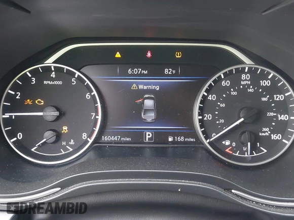 2017 Nissan Maxima SV with VIN 1N4AA6AP1HC452572, listed as a IAAI auction lot 42333925 with 160,447 mi miles and . Bid and sale history available at DreamBid. Image 7.