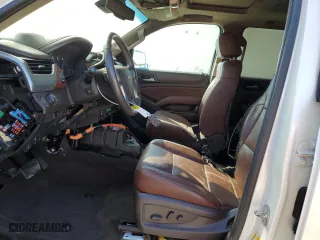 2015 Chevrolet Tahoe LTZ with VIN 1GNSCCKC0FR639998, listed as a Copart auction lot 46825225 with 0 mi miles and Salvage Title. Bid and sale history available at carsss.com. Image 7.