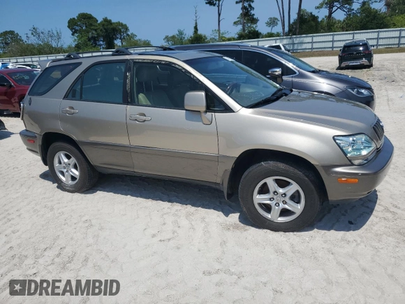 2002 Lexus RX 300 z VIN JTJHF10U220275170, wystawiony jako Copart lot #74442794 z przebiegiem Nie podano mil oraz Szkoda całkowita • Salvage title. Historia ofert i sprzedaży dostępna na DreamBid. Obrazek 4.