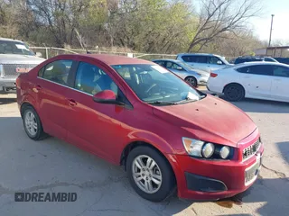 2013 Chevrolet Sonic LT with VIN 1G1JC5SH3D4104405, listed as a IAAI auction lot 41835271 with 122,091 mi miles and . Bid and sale history available at DreamBid. Image 1.
