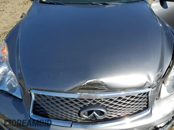 2017 Infiniti QX50 with VIN JN1BJ0RR2HM411706, listed as a Copart auction lot 52206795 with 92,718 mi miles and Salvage Title. Bid and sale history available at DreamBid. Image 12.