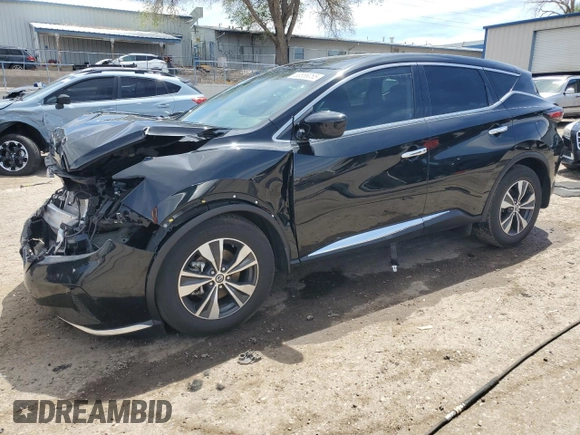 2021 Nissan Murano S with VIN 5N1AZ2AJ2MC133114, listed as a Copart auction lot 53856055 with 35,886 mi miles and Salvage title. Bid and sale history available at DreamBid. Image 1.