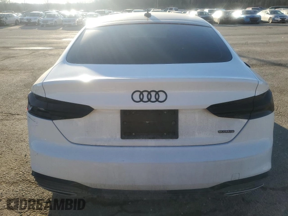 2022 Audi A5 Sportback S line Premium with VIN WAUDACF58NA009238, listed as a Copart auction lot 42725495 with 76,798 mi miles and Salvage Title. Bid and sale history available at carsss.com. Image 6.