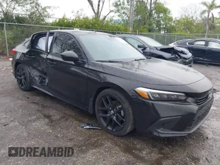 2024 Honda Civic Sedan Sport with VIN 2HGFE2F54RH547213, listed as a IAAI auction lot 41411517 with 10,438 mi miles. Bid and sale history available at carsss.com. Image 1.