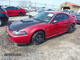 2001 Ford Mustang GT Deluxe with VIN 1FAFP42X11F255588, listed as a IAAI auction lot 41613207 with 203,244 mi miles. Bid and sale history available at carsss.com. Image 2.