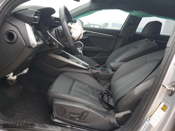2023 Audi A3 Premium with VIN WAUAUDGY5PA114749, listed as a Copart auction lot 42438705 with 35,087 mi miles and Salvage Title. Bid and sale history available at carsss.com. Image 7.