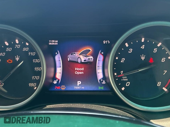 2016 Maserati Ghibli with VIN ZAM57XSA0G1173808, listed as a Copart auction lot 62913645 with 70,097 mi miles and Clean title. Bid and sale history available at DreamBid. Image 8.