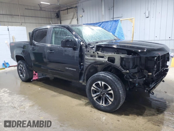 2021 Chevrolet Colorado 4WD Z71 z VIN 1GCGTDEN2M1112641, wystawiony jako Copart lot #55016135 z przebiegiem 79 992 mil mil oraz Szkoda całkowita • Salvage title. Historia ofert i sprzedaży dostępna na DreamBid. Obrazek 4.