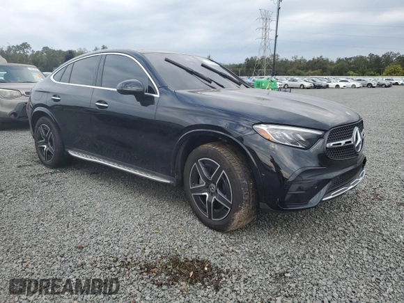 2024 Mercedes-Benz GLC with VIN W1NKJ4HB0RF110360, listed as a Copart auction lot 75954594 with 0 mi miles and Non Repairable. Bid and sale history available at carsss.com. Image 4.