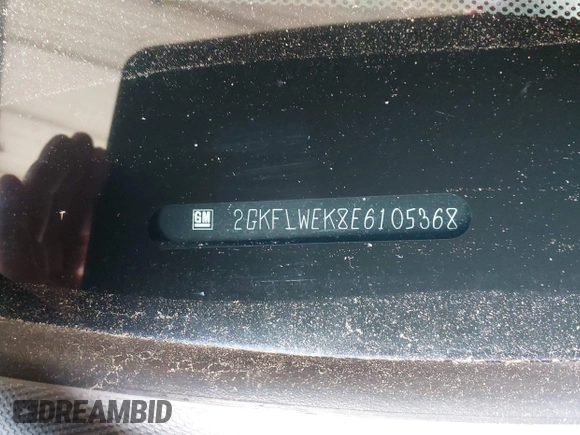 2014 GMC Terrain SLE with VIN 2GKFLWEK8E6105368, listed as a IAAI auction lot 42221976 with 313,304 mi miles and . Bid and sale history available at DreamBid. Image 9.