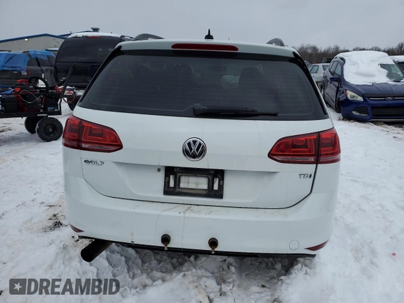 2015 Volkswagen Golf SportWagen TDI S with VIN 3VWCA7AU5FM517074, listed as a Copart auction lot 87799265 with 124,259 mi miles and Salvage Title. Bid and sale history available at carsss.com. Image 6.